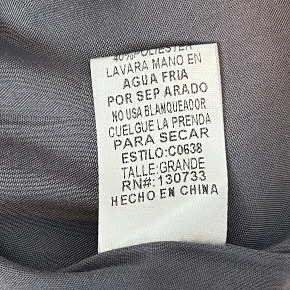 Umgee Grey Boho Floral Embroidered Mini Skirt Size Large NWT - Picture 7 of 11